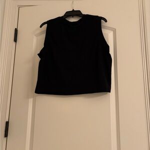 A New Day Black Crop Top with Chic Design